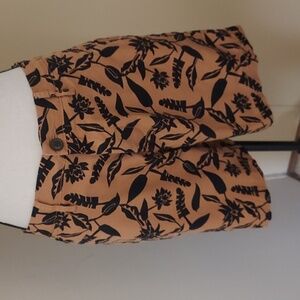 Goodthreads Men's Tan and Black Floral Shorts